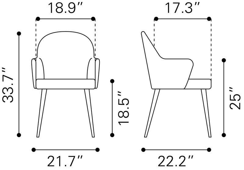 Silla de Comedor Silloth 2 - Cafe