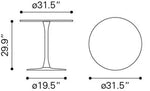 Mesa de Comedor Exterior Soleil - Gris Obscuro