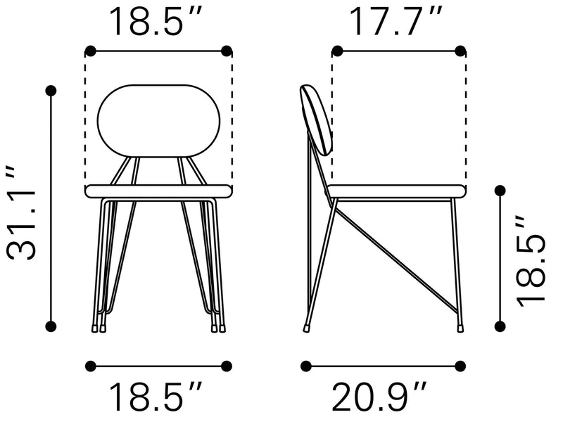 Silla de Comedor Georges - Dorado