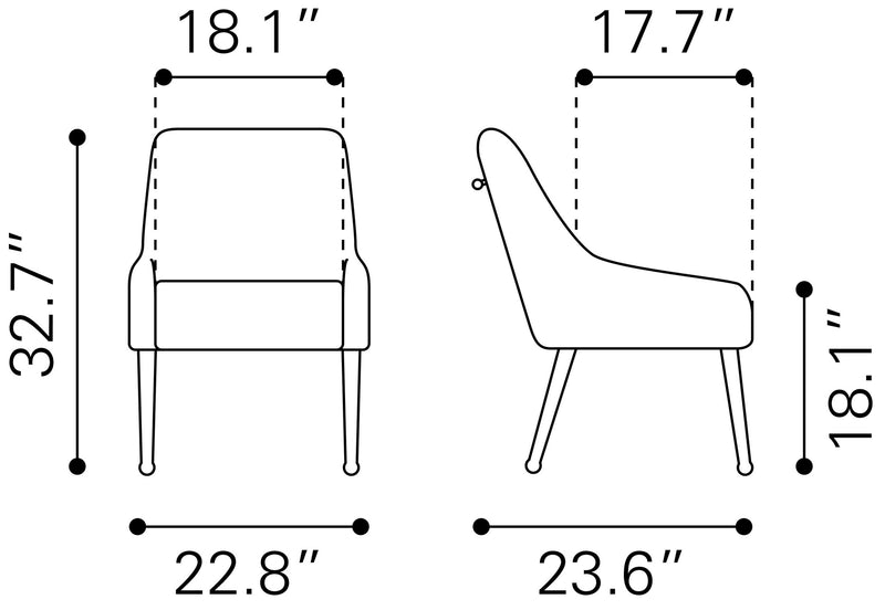 Silla de Comedor Maxine - Verde