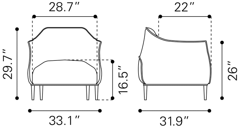 Sillon Julian - Gris