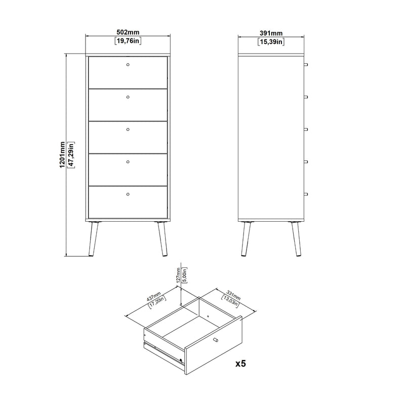 Cajonera Gise 2 - Blanco