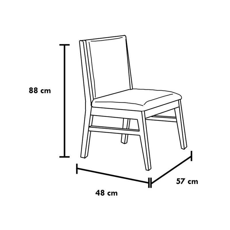 Comedor 6 Sillas Florencia - Gris