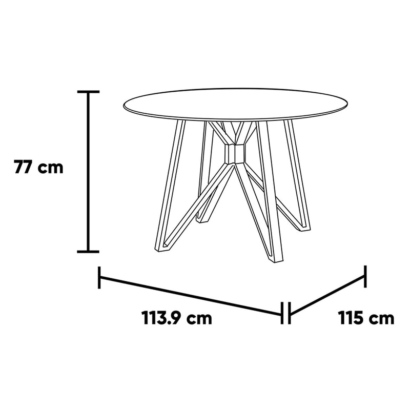 Comedor 4 Sillas Hennessy - Fresno