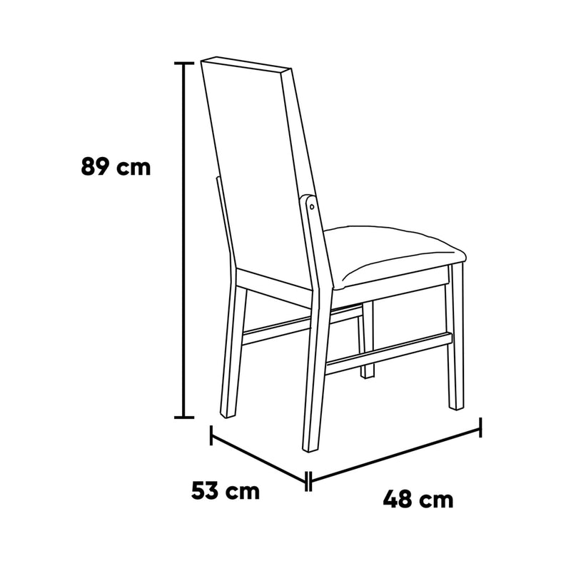 Comedor 6 Sillas Yamilet - Nogal