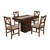 Comedor 4 Sillas Zara - Nogal