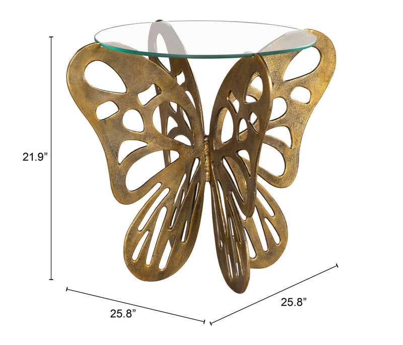 Mesa Lateral Motyl - Dorado