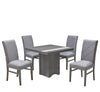 Antecomedor 4 Sillas Fatima - Gris