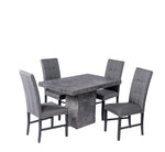 Antecomedor 4 Sillas Leany - Gris