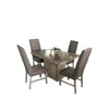 Antecomedor Sacramento 4 Sillas - Gris