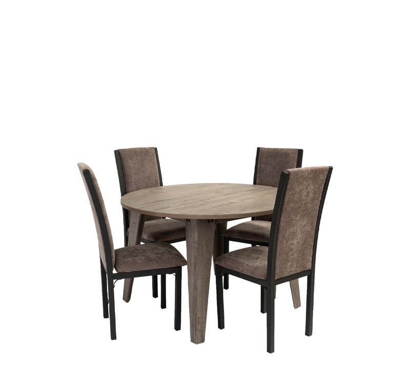 Comedor 4 Sillas Alondra - Gris