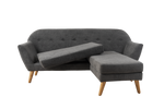 Sala Chaise Longue Estocolmo - Gris