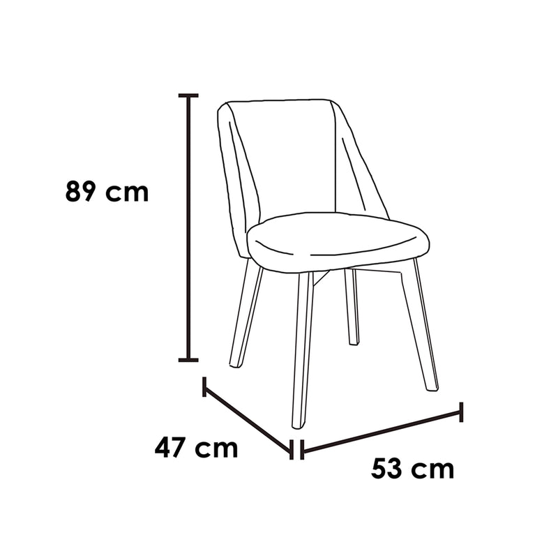 Silla de Comedor Libelula - Mostaza