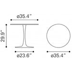 Mesa de Comedor Opus - Café/Negro