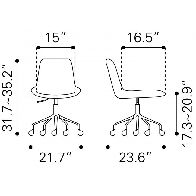 Silla de Oficina Byron - Gris