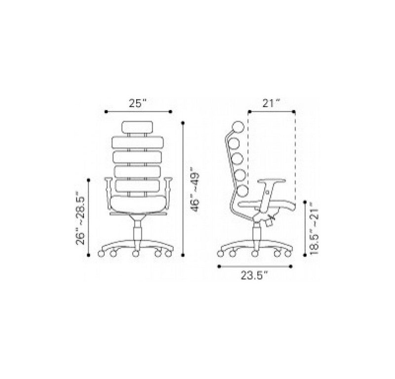 Silla De Oficina Unico - Blanco