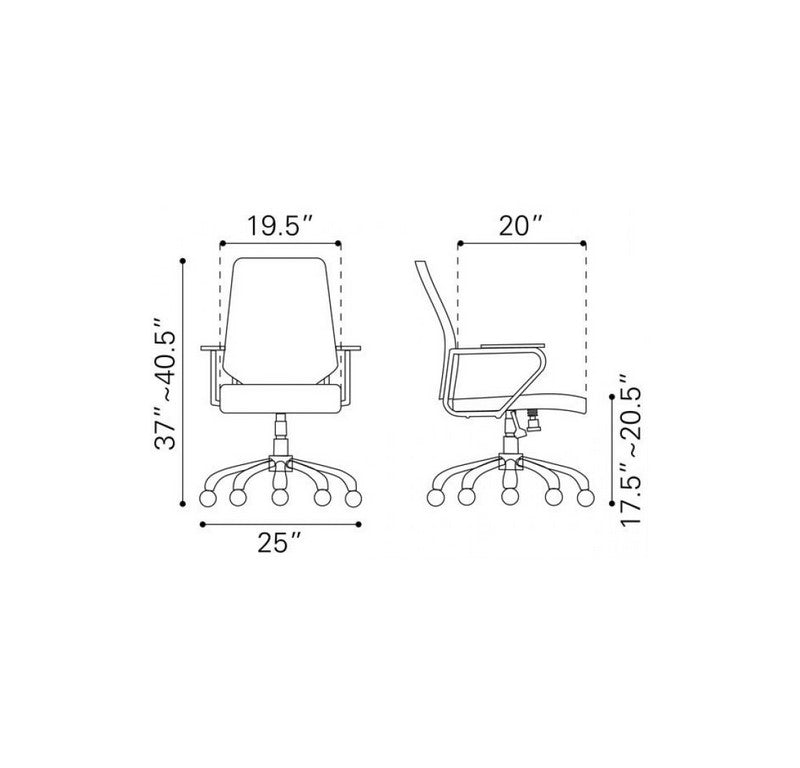 Silla De Oficina Enterprise - Espresso