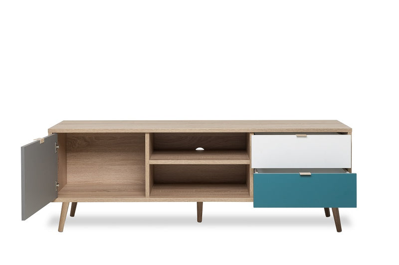 Escritorio Cub - Gris y Madera  Këssa Muebles – Kessa Muebles